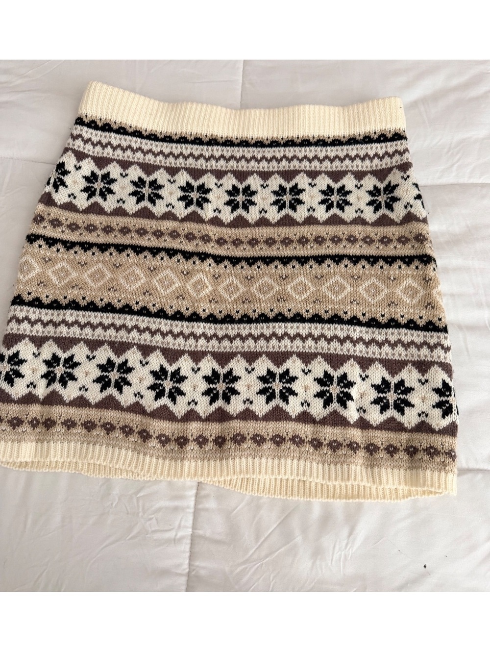 Maurices Fair Isle Pattern Knit Mini Skirt
